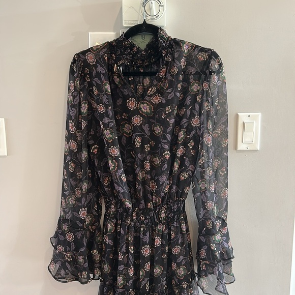 MISA LA Bethany Tiered Chiffon Maxi Dress - Picture 8 of 15